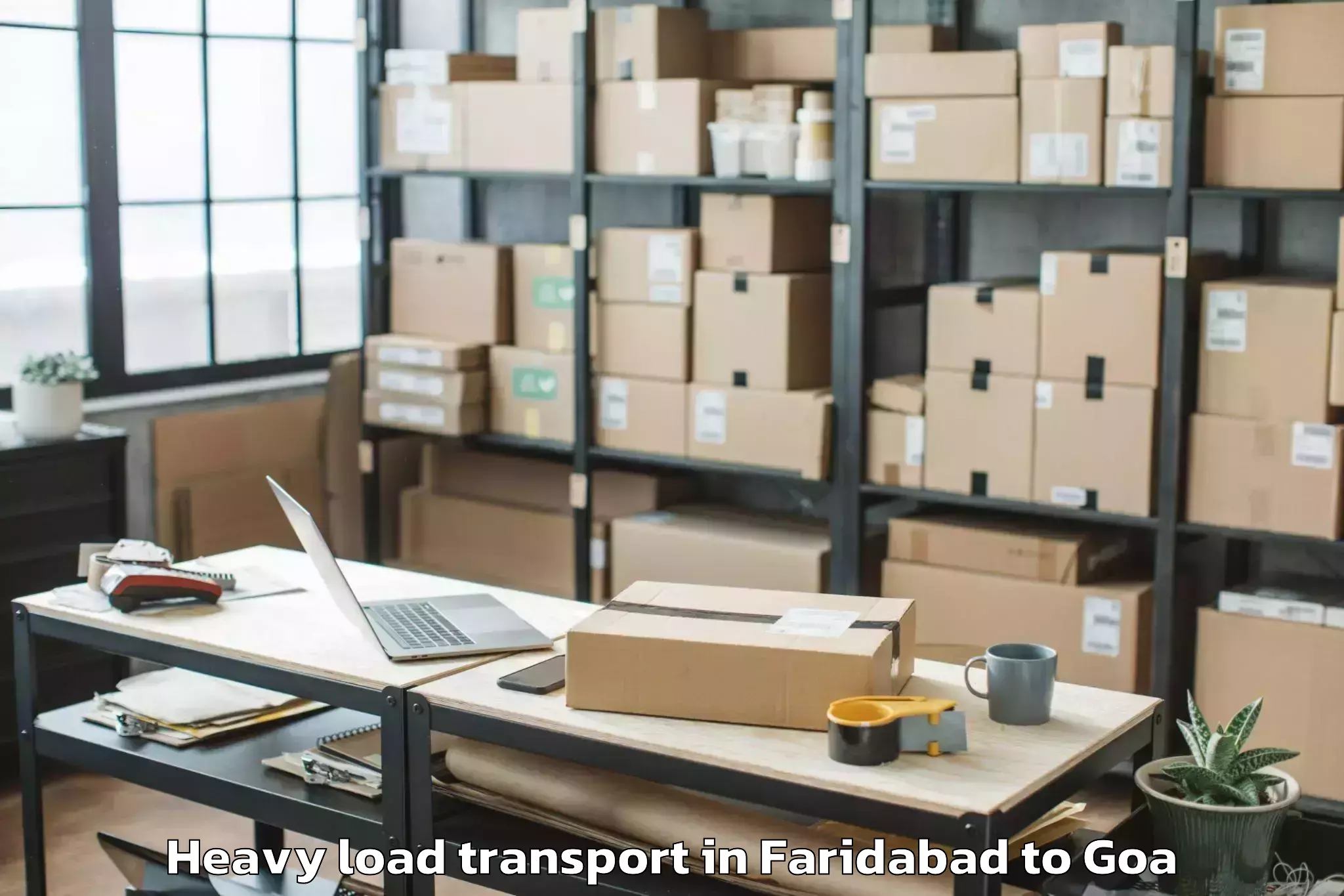 Efficient Faridabad to Quepem Heavy Load Transport